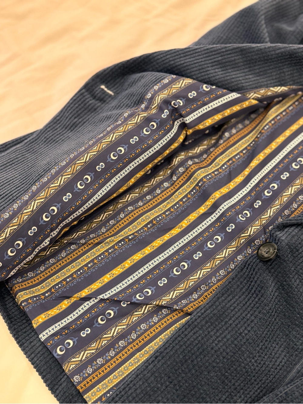 Anthropologie Navy Blue Corded Blazer - Picture 5 of 8